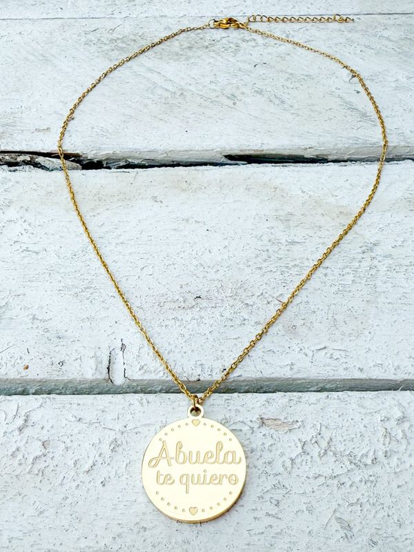 Gargantilla cadena “Abuela te quiero”