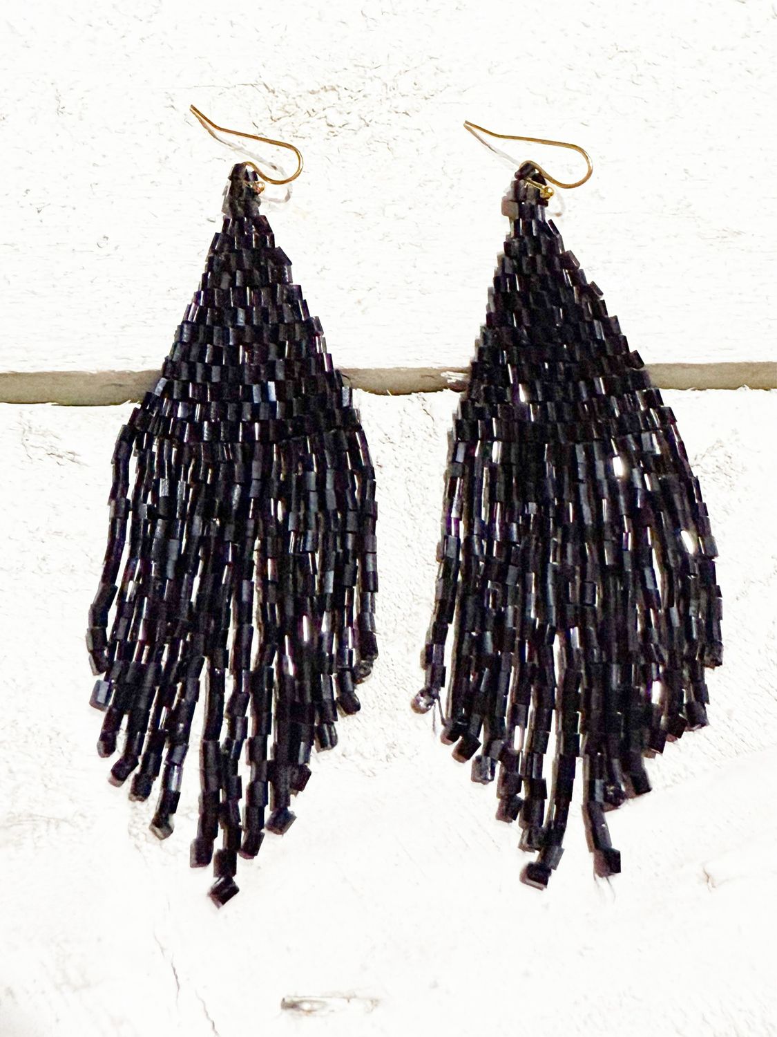 Pendientes miyuki negros