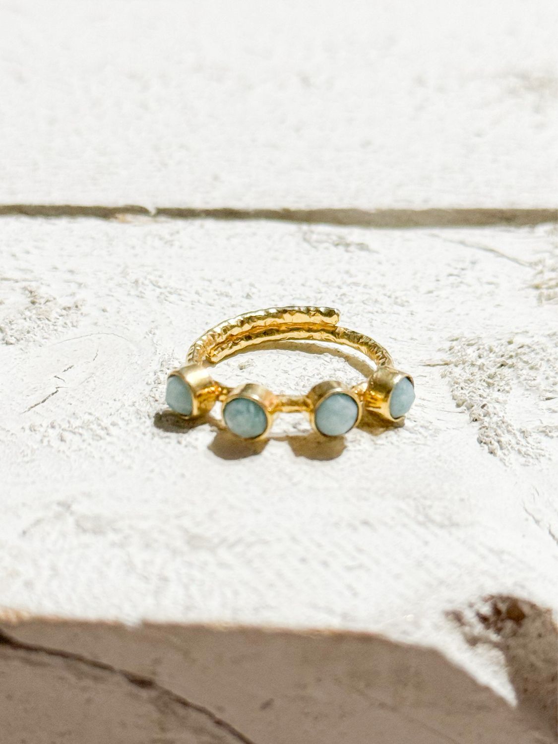 Anillo cuatro piedras