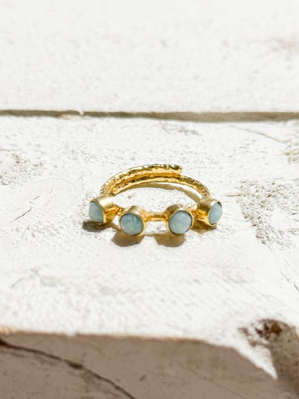 Anillo cuatro piedras
