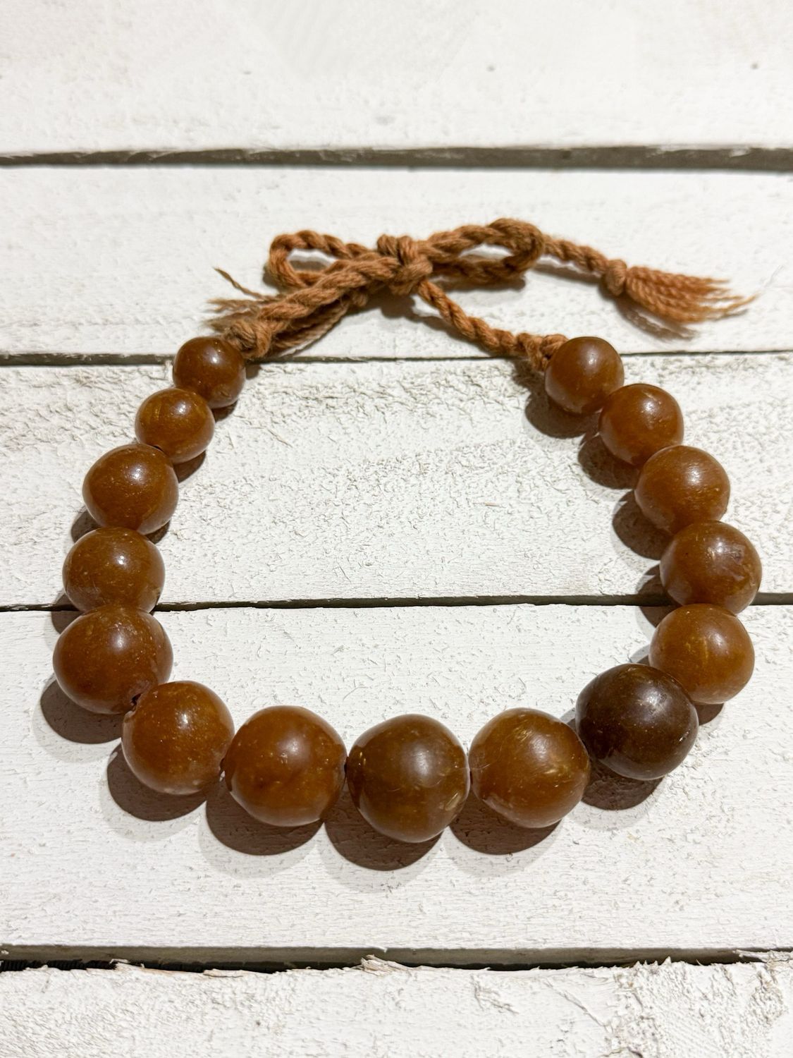 Gargantilla bolas caramelo