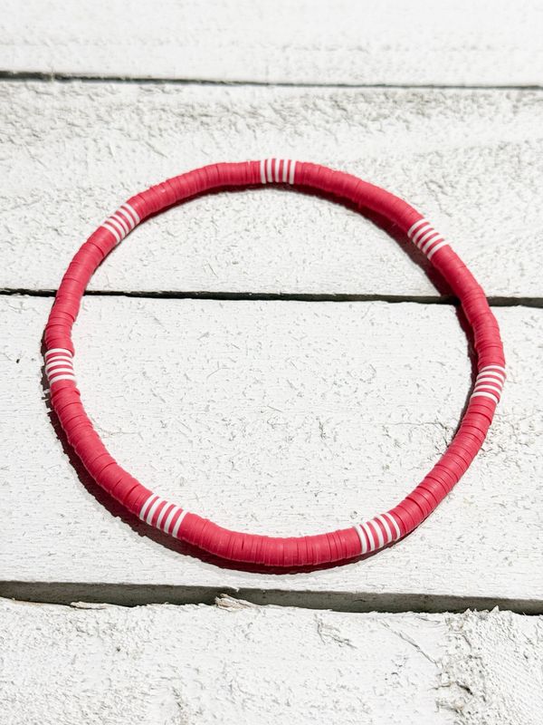 Gargantilla surf rayas coral