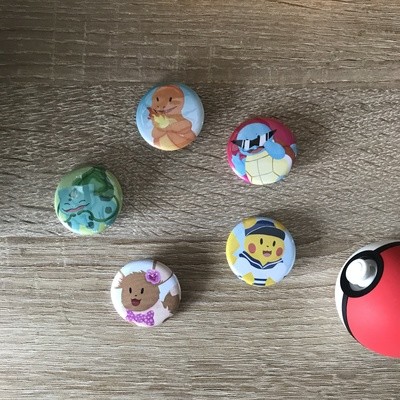 Pokemon Button pin