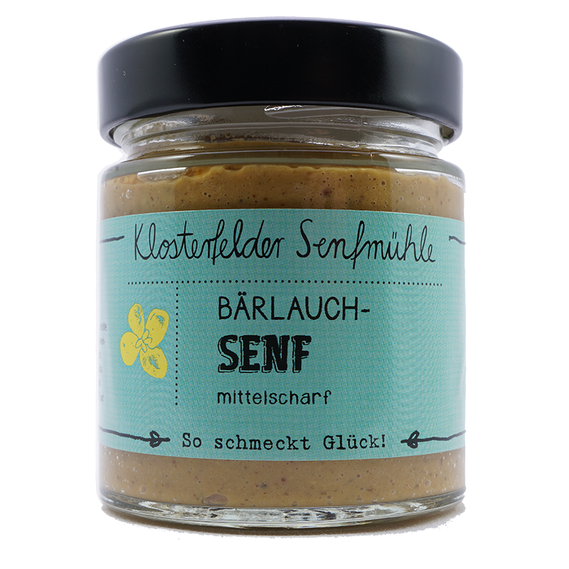 Bärlauch Senf I mittelscharf I 190 ml I Klosterfelder Senfmühle