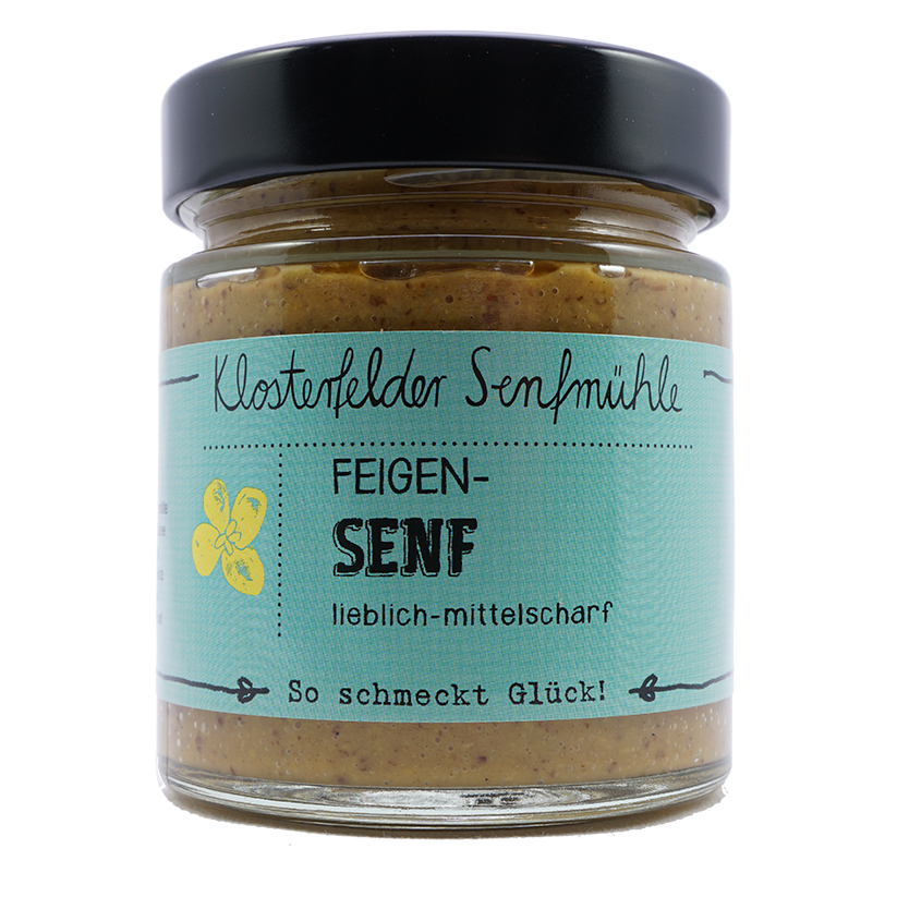 Feigen Senf I lieblich-mittelscharf I 190 ml I Klosterfelder Senfmühle