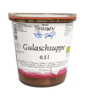 "Gulaschsuppe vom Rind" I 0,5 l Weckglas I Demeter I Ökodorf Brodowin
