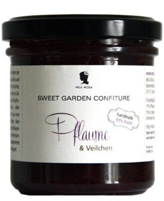 Sweet Garden Confiture "Pflaume & Veilchen" I 180 g I Mea Rosa