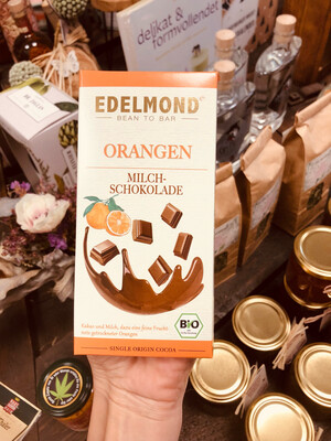 Milchschokolade "Orange" I 50 % Kakao I 80 g I Bio I Edelmond