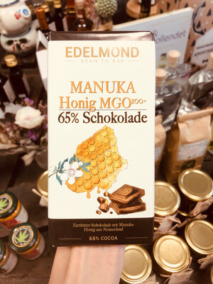 Schokolade 65% "Manika Honig MGO100+" I 75 g I Bio I Edelmond