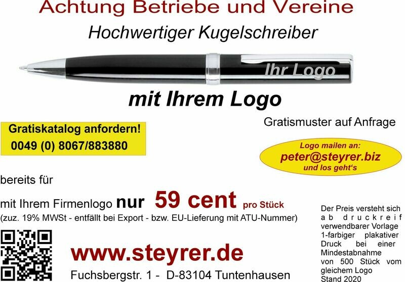 Kugelschreiber Tane bedruckt 500er Paket Kugelschreiber Tane bedruckt 500er Paket