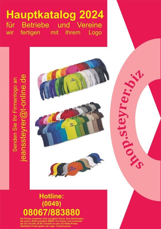 Gratiskatalog für Textilien