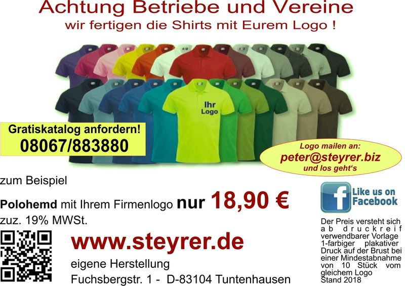 Poloshirt bedruckt 10er Paket Poloshirt bedruckt 10er Paket