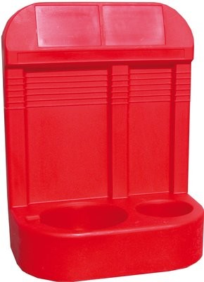 Double Red Fire Extinguisher Stand
