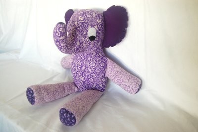 stuffed Elephant - purple darling - kids toy for every age