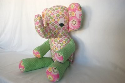 stuffed Elephant - colorful summer - kids toy for every age