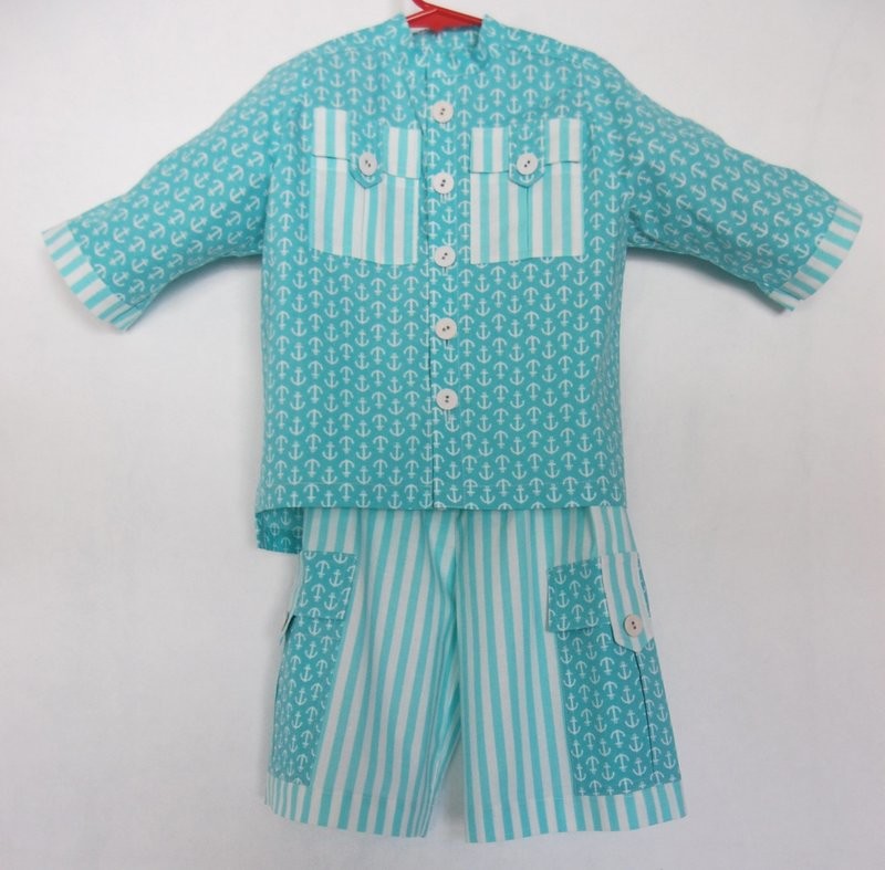 HANDCRAFTED - SAILOR SUIT FOR BOYS 3 (THREE) YEARS