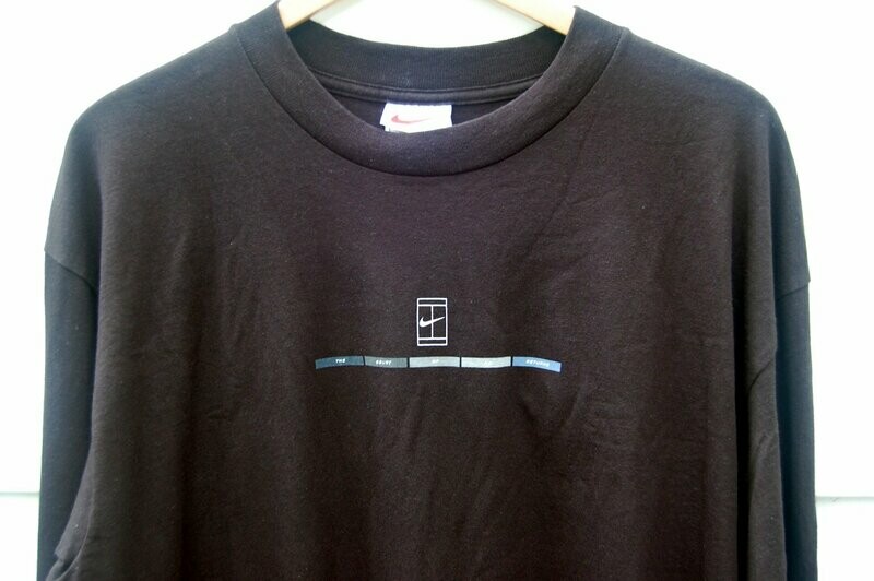New Men's Nike Court Tennis sweatshirt BLACK in L - "LARGE"