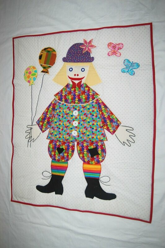 Beautiful CLOWN BABY BLANKET