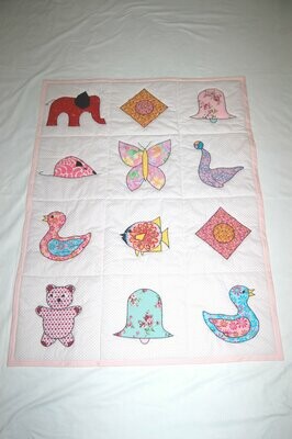 Beautiful Baby GIRL Blanket with 12 Pictures