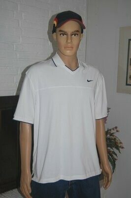 New Nike Polo Shirt white Men LARGE