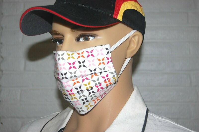 Handcrafted - Environmentally friendly Reusable 100% Cotton Face Mask   "COLOR"