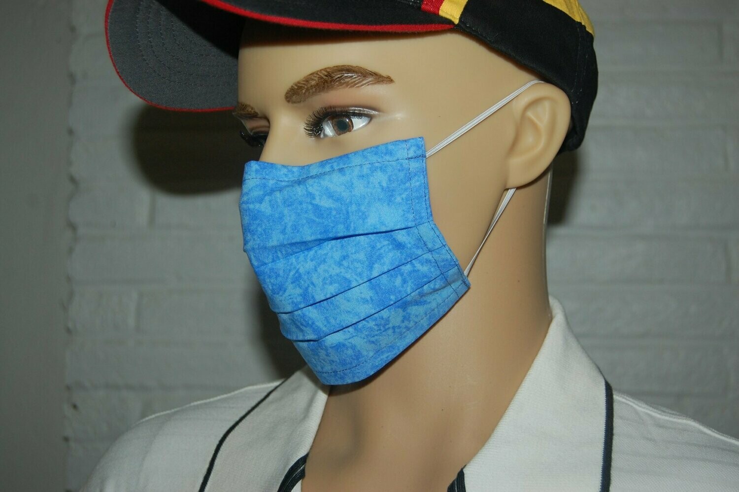 3 Layer Handcrafted - Environmentally friendly Reusable 100% Cotton Face Mask "BATIK PROV BLUE"