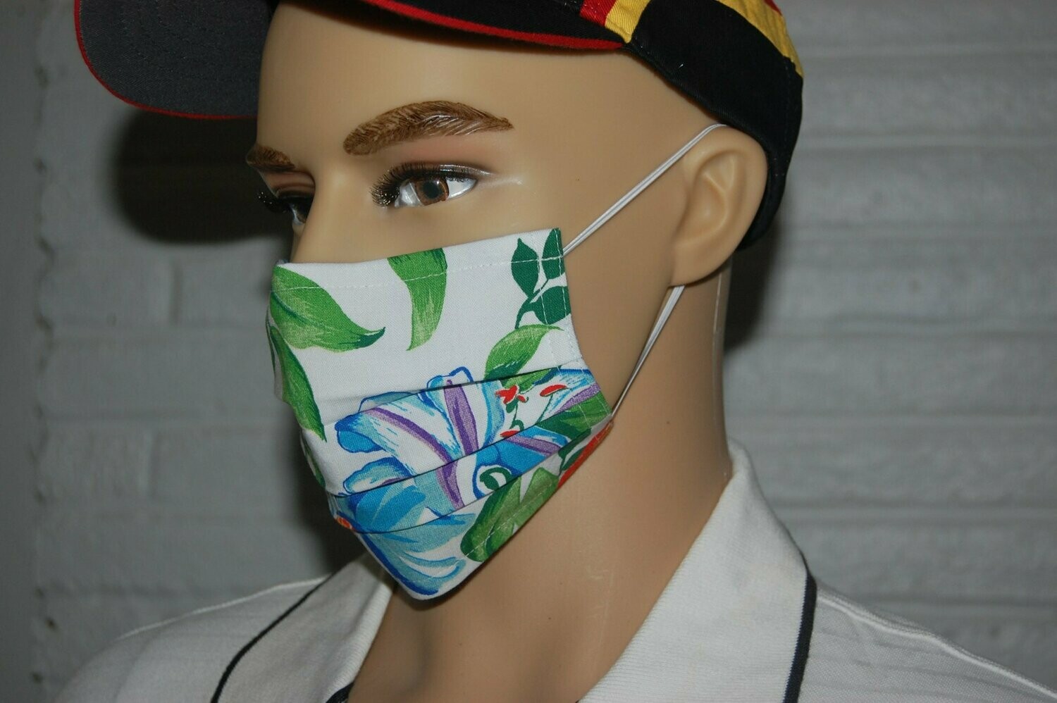 3 Layer Handcrafted - Environmentally friendly Reusable 100% Cotton Face Mask "GARDEN Flowers"