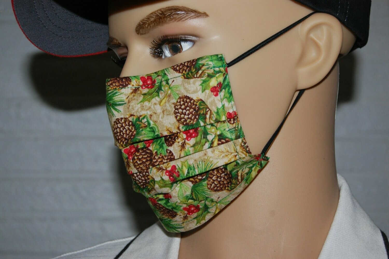 3 Layer Handcrafted - Environmentally friendly Reusable 100% Cotton Face Mask "Winter 1"