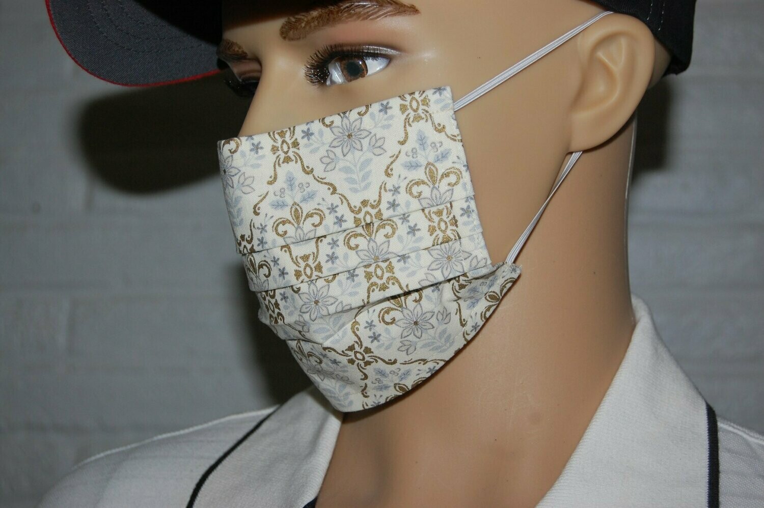 3 Layer Handcrafted - Environmentally friendly Reusable 100% Cotton Face Mask "Winter 2"