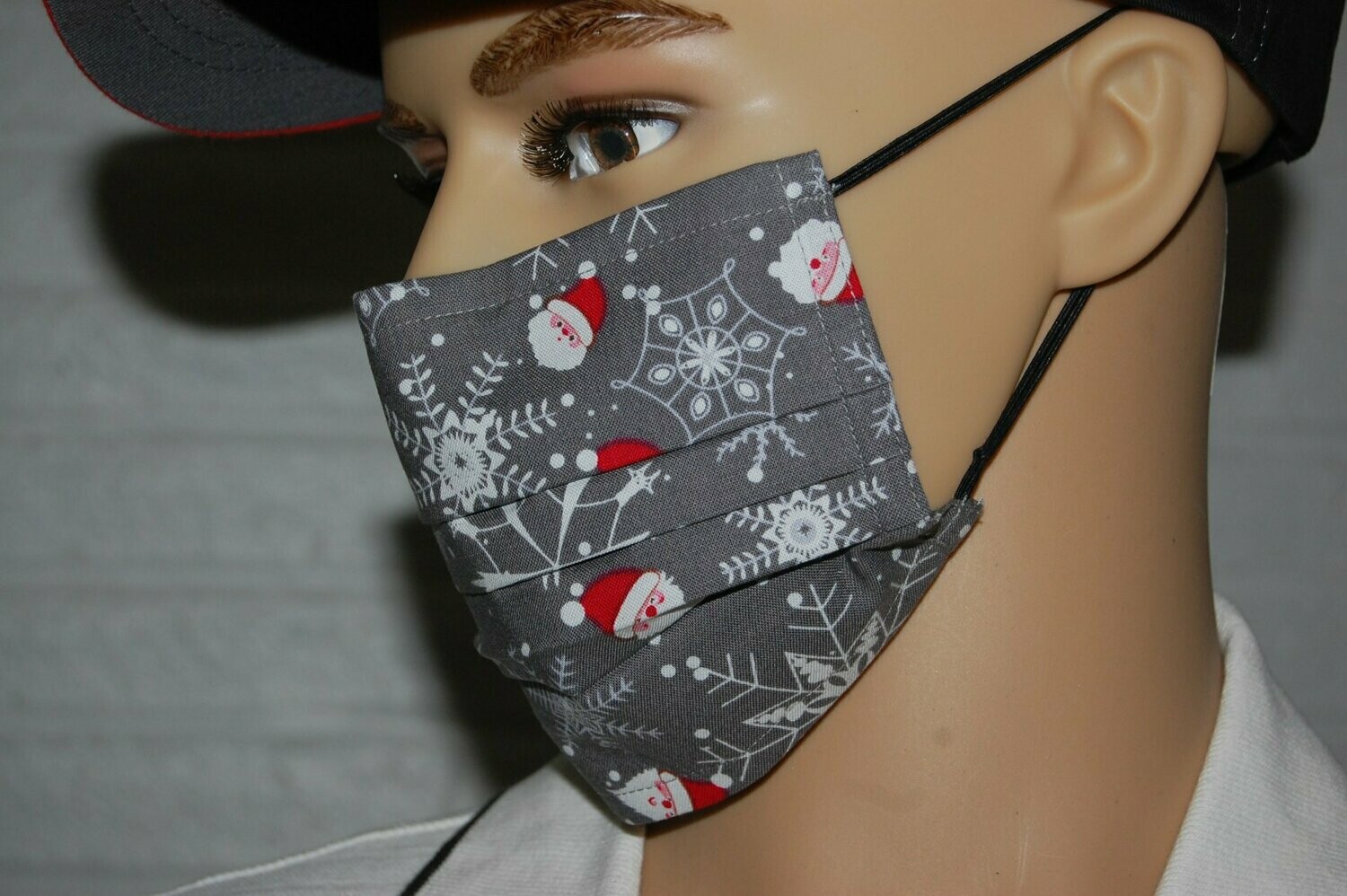 3 Layer Handcrafted - Environmentally friendly Reusable 100% Cotton Face Mask "Christmas 3"
