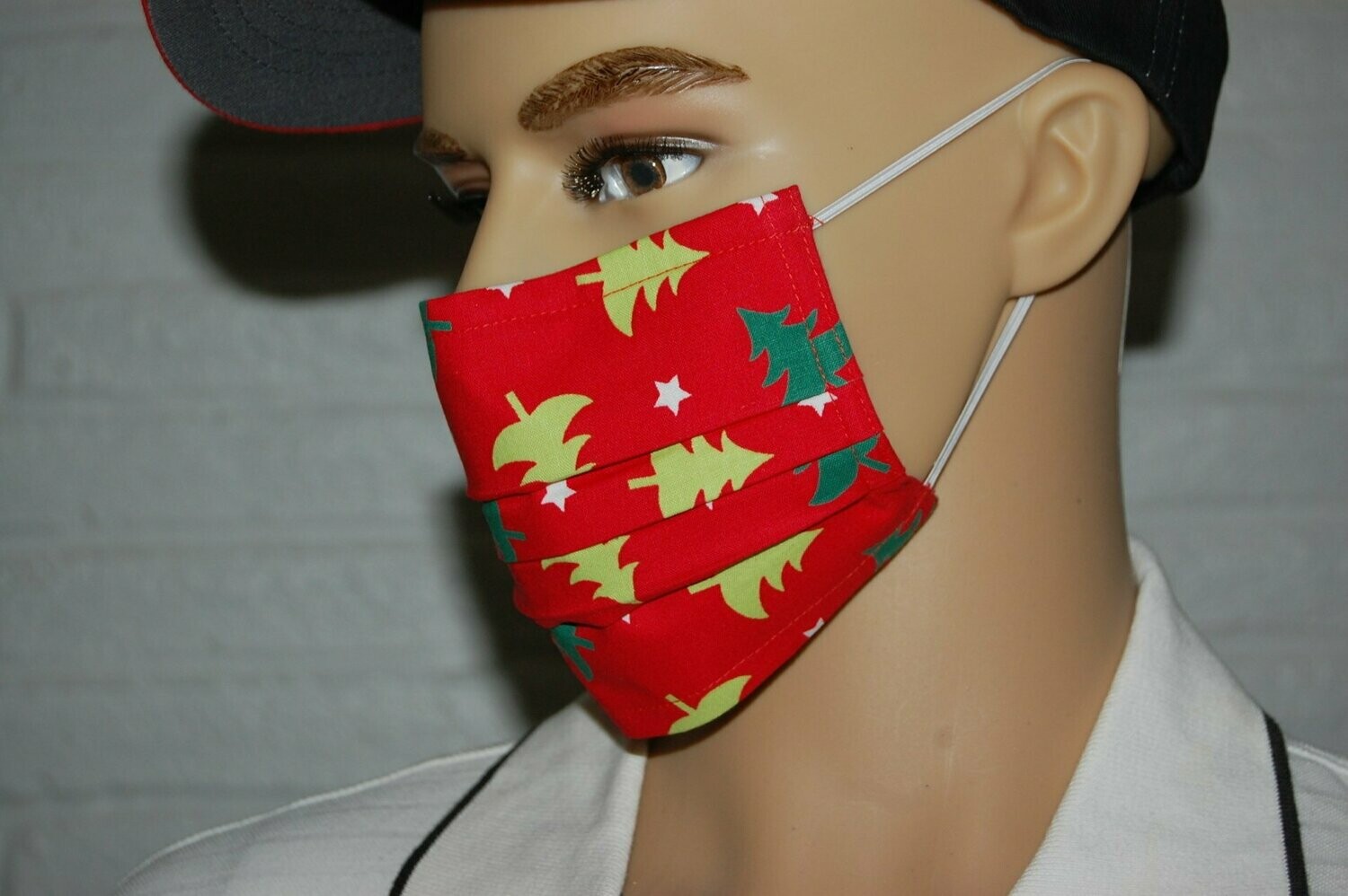 3 Layer Handcrafted - Environmentally friendly Reusable 100% Cotton Face Mask "Christmas 4"