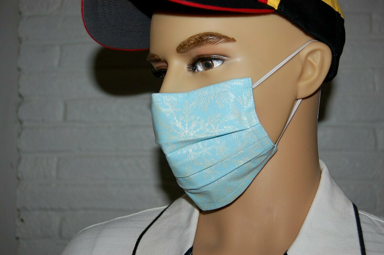 3 Layer Handcrafted - Environmentally friendly Reusable 100% Cotton Face Mask "Winter 7"