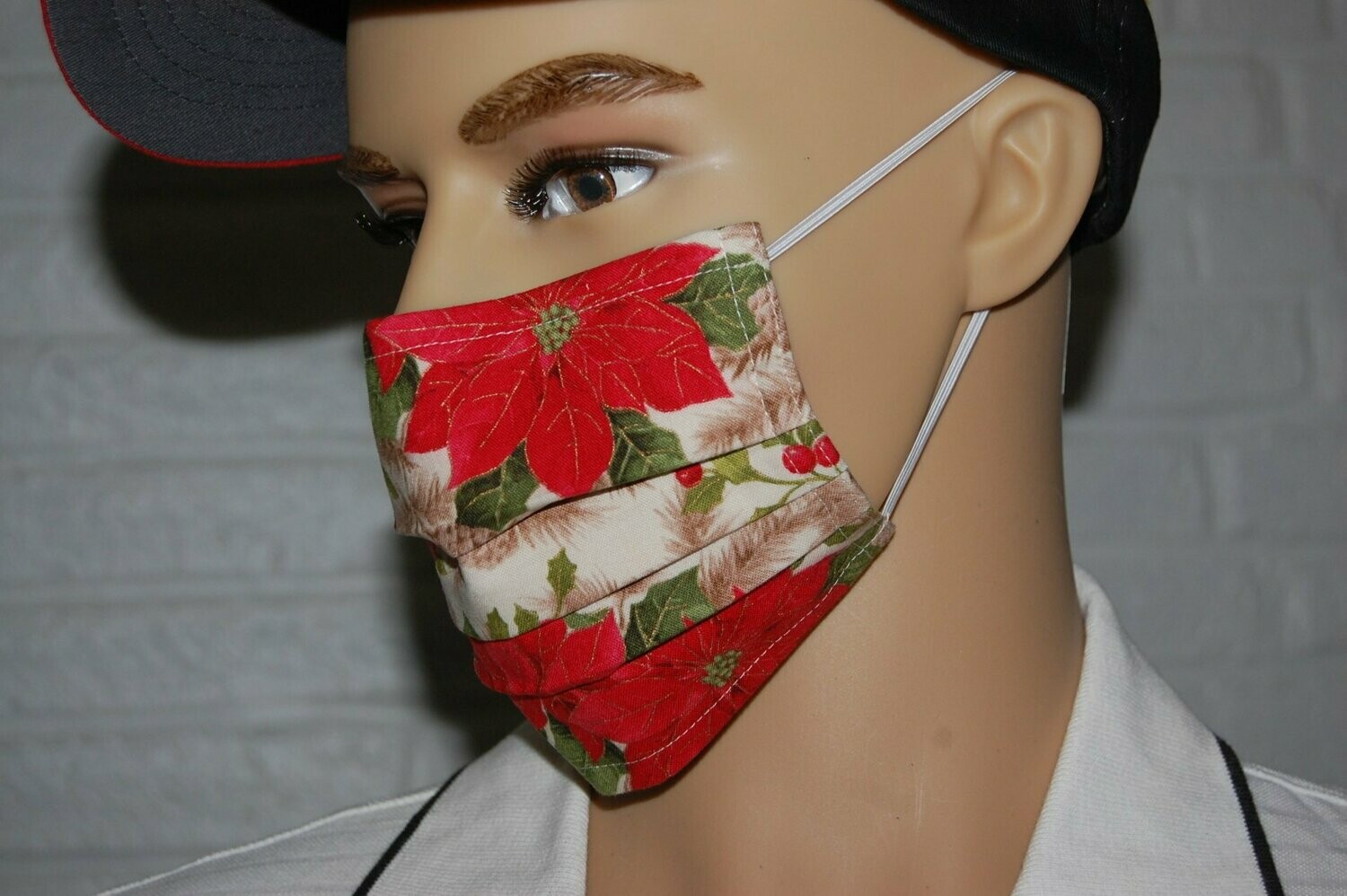 3 Layer Handcrafted - Environmentally friendly Reusable 100% Cotton Face Mask "Christmas 5"