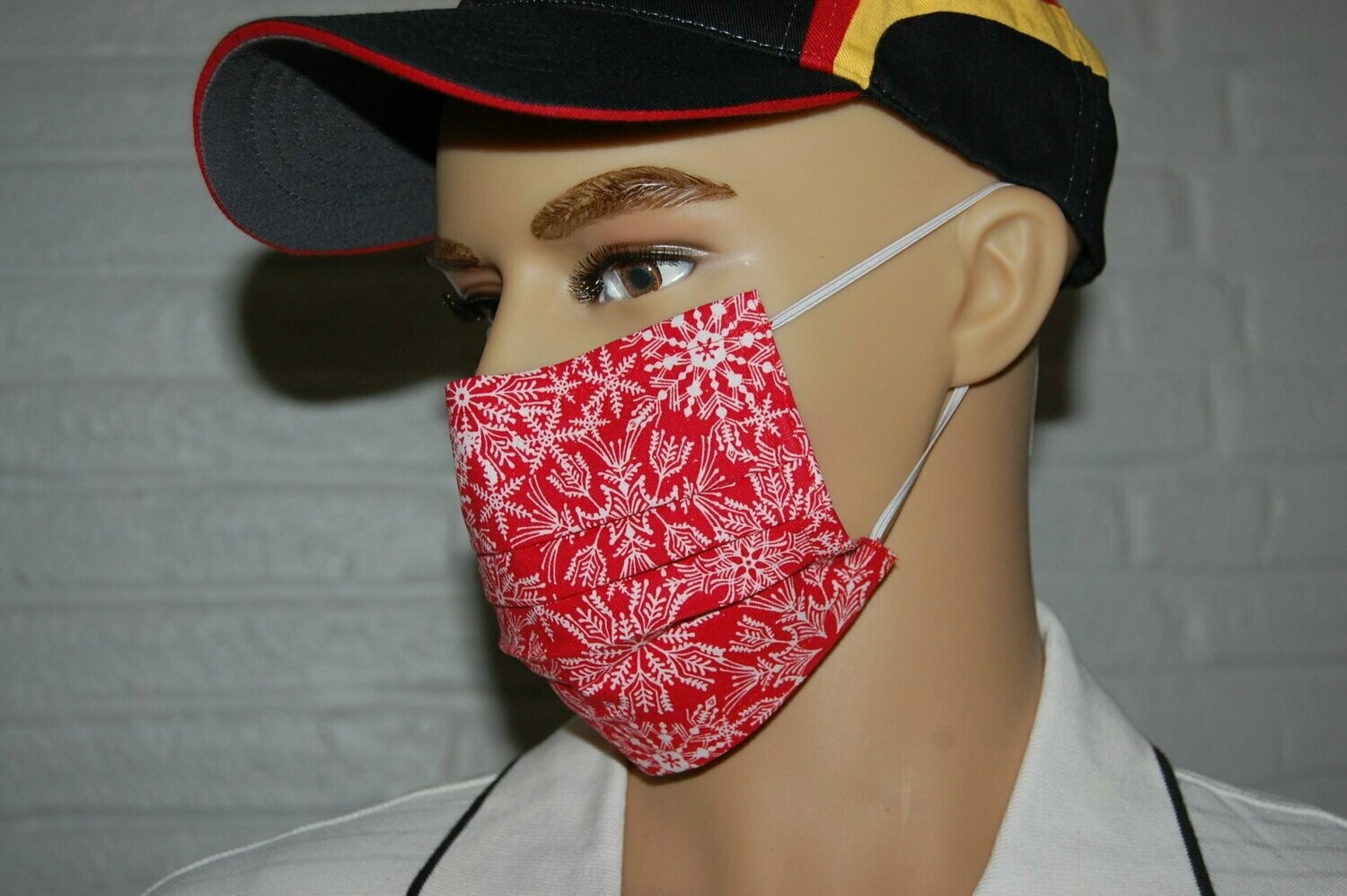 3 Layer Handcrafted - Environmentally friendly Reusable 100% Cotton Face Mask "Winter 11"
