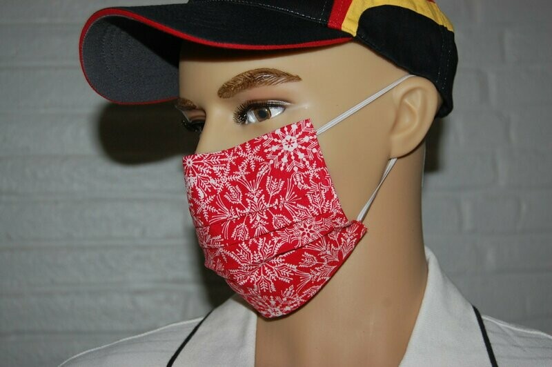3 Layer Handcrafted - Environmentally friendly Reusable 100% Cotton Face Mask "Winter 11"