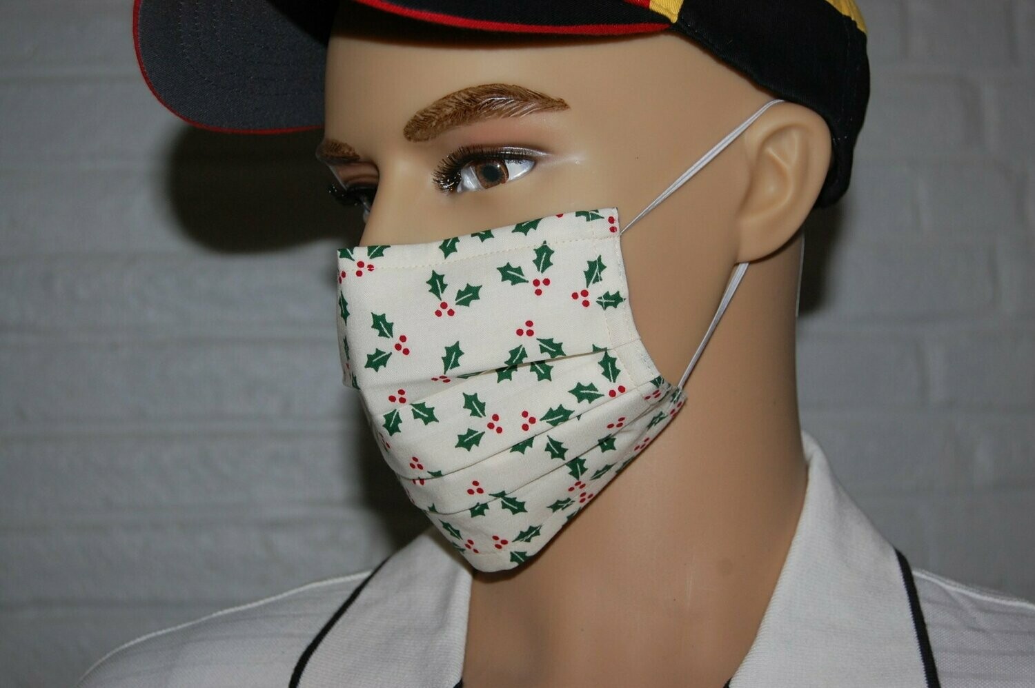 3 Layer Handcrafted - Environmentally friendly Reusable 100% Cotton Face Mask "Winter 13"