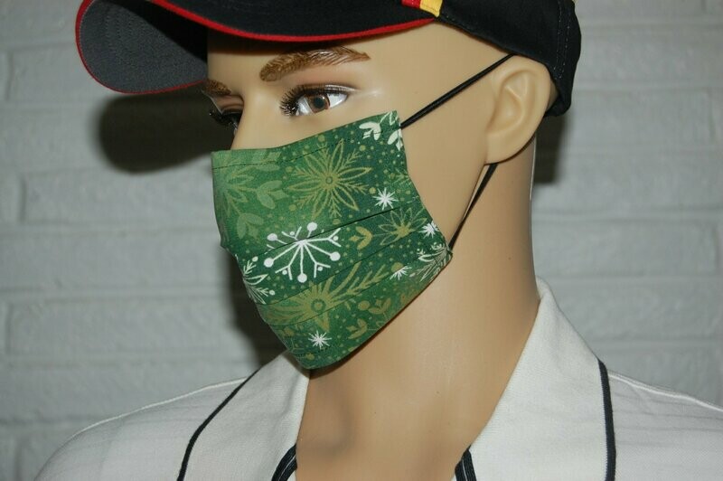 3 Layer Handcrafted - Environmentally friendly Reusable 100% Cotton Face Mask "Winter 23"