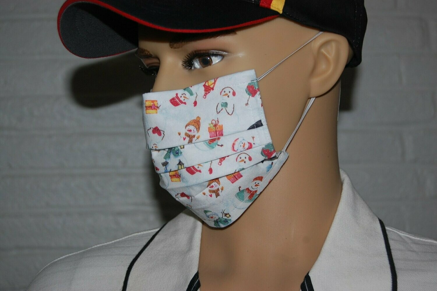 3 Layer Handcrafted - Environmentally friendly Reusable 100% Cotton Face Mask "Winter 26"