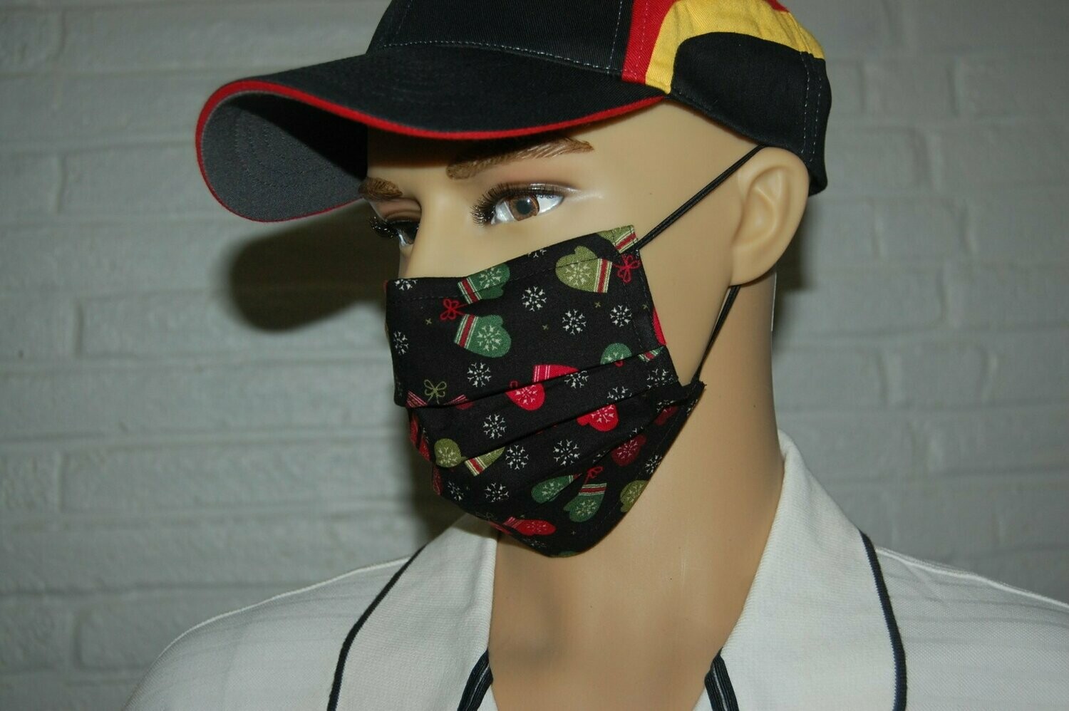 3 Layer Handcrafted - Environmentally friendly Reusable 100% Cotton Face Mask "Winter 25"