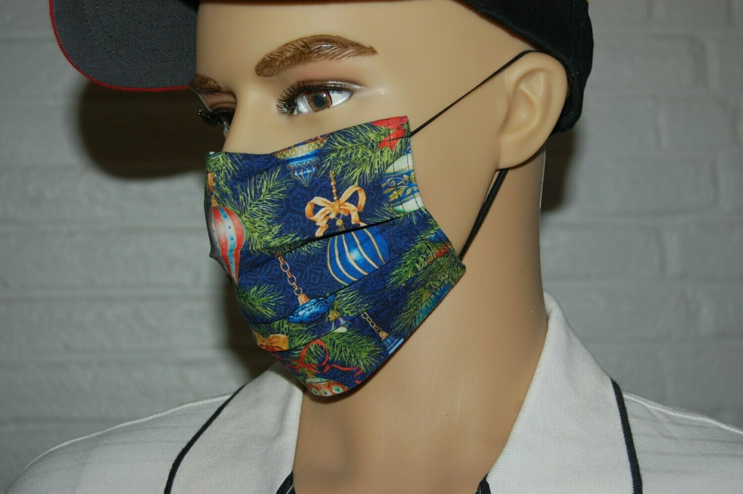 3 Layer Handcrafted - Environmentally friendly Reusable 100% Cotton Face Mask "Christmas 11"