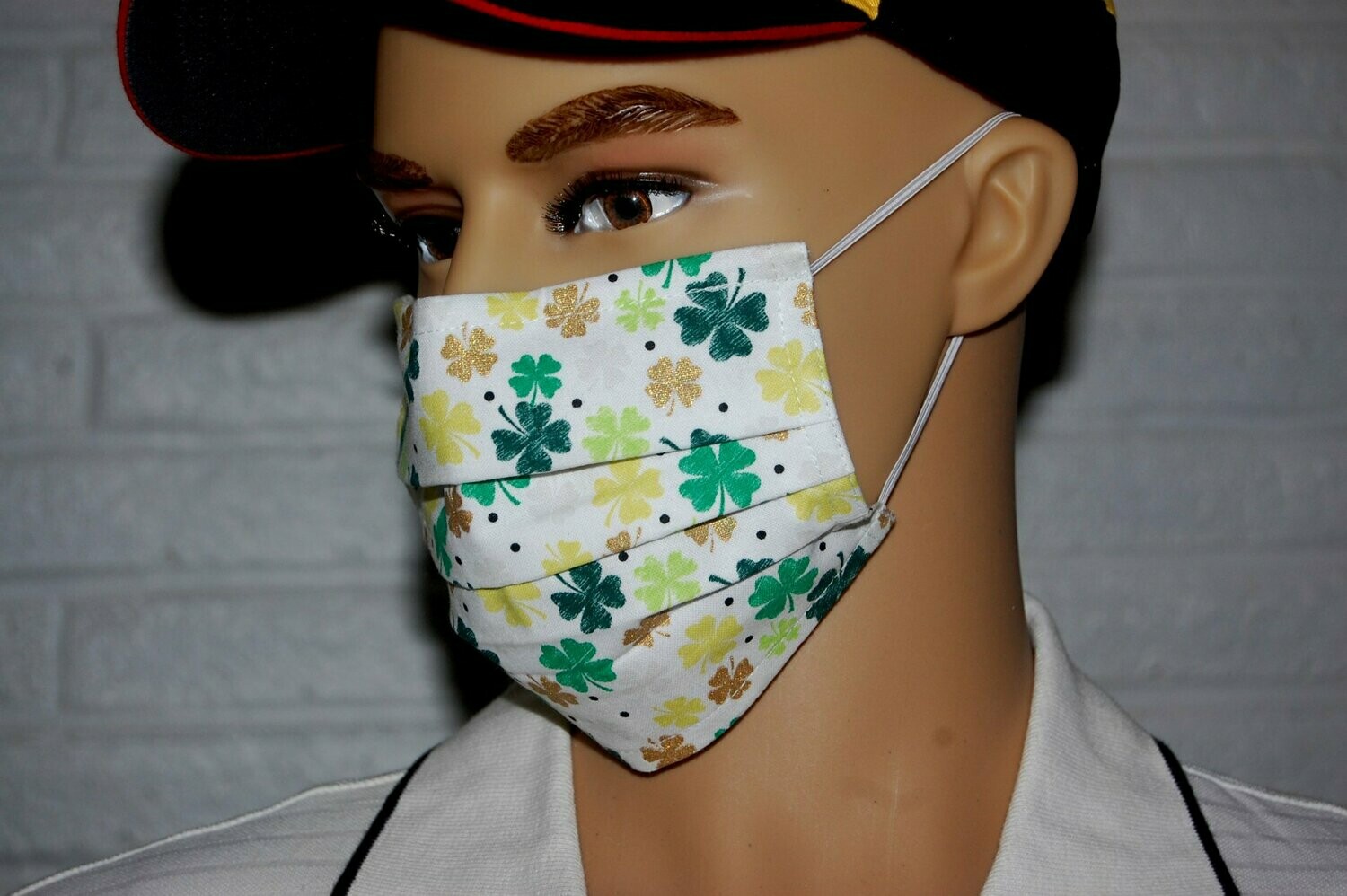 3 Layer Handcrafted - Environmentally friendly Reusable 100% Cotton Face Mask "St. Patrick's Day" Number one