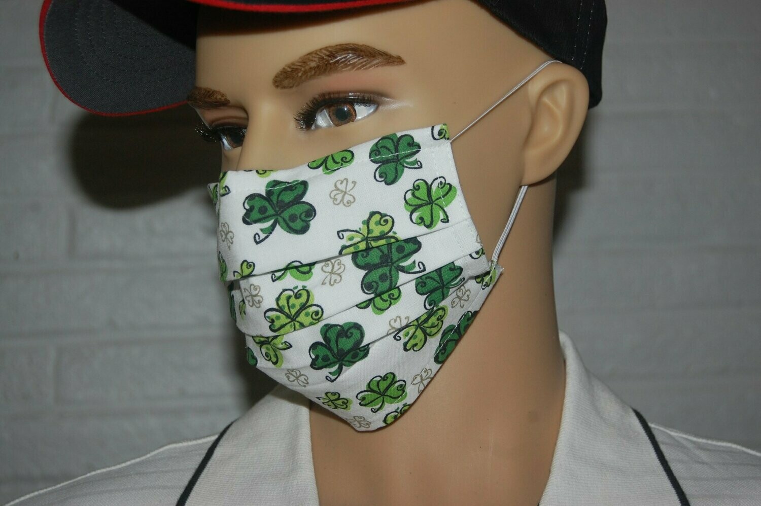 3 Layer Handcrafted - Environmentally friendly Reusable 100% Cotton Face Mask "St. Patrick's Day" Number two