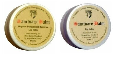 Peppermint and Natural Beeswax Lip Balm Set