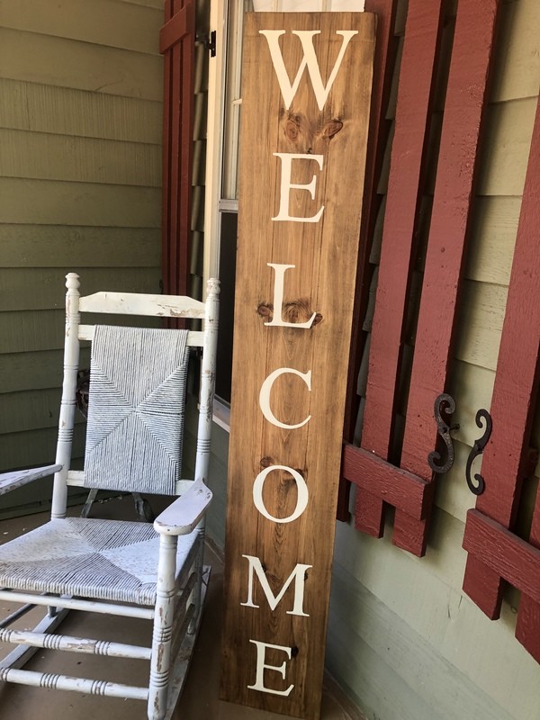 6ft Welcome Porch Sign 