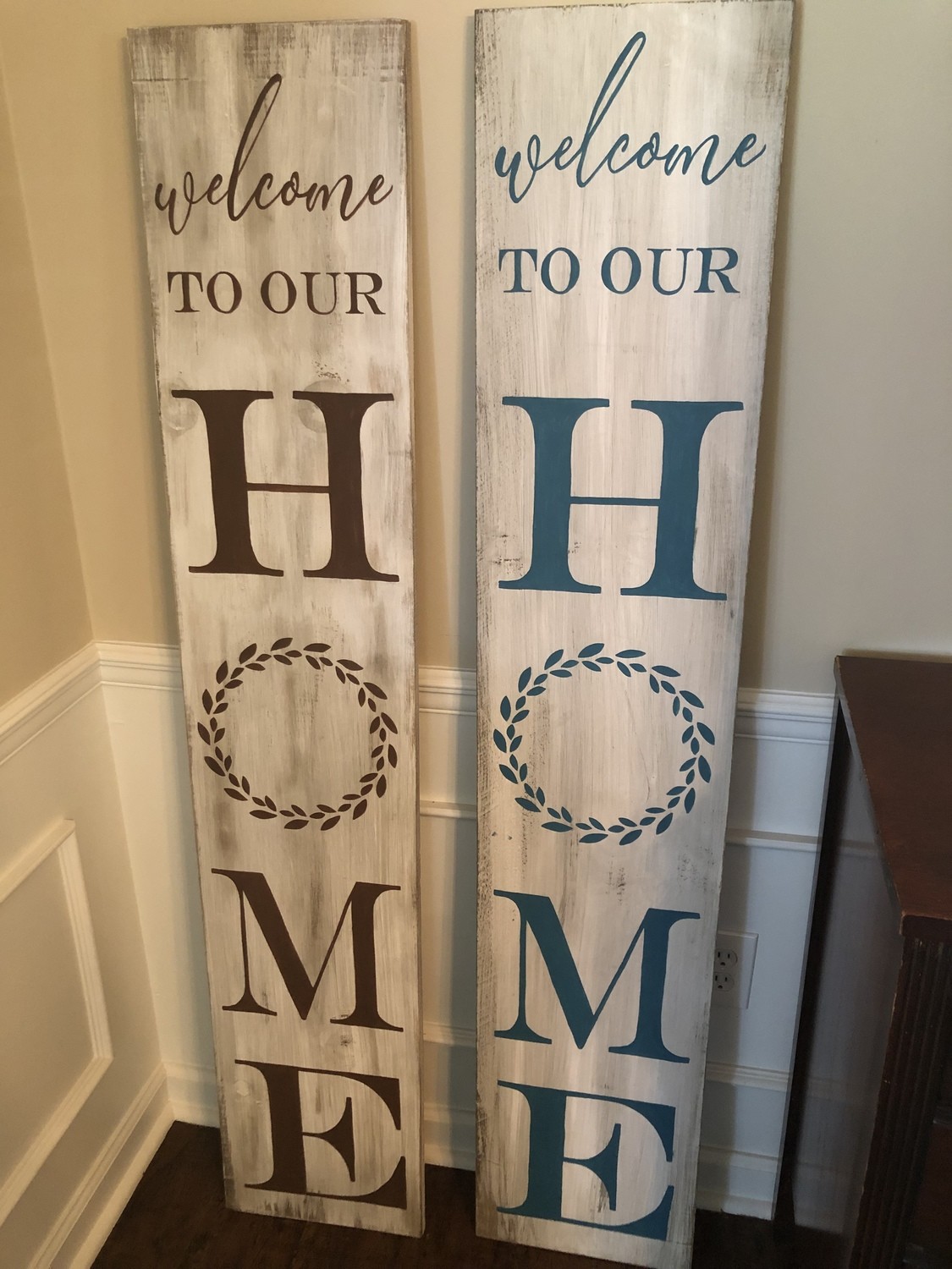 Welcome to our Home Porch Sign 