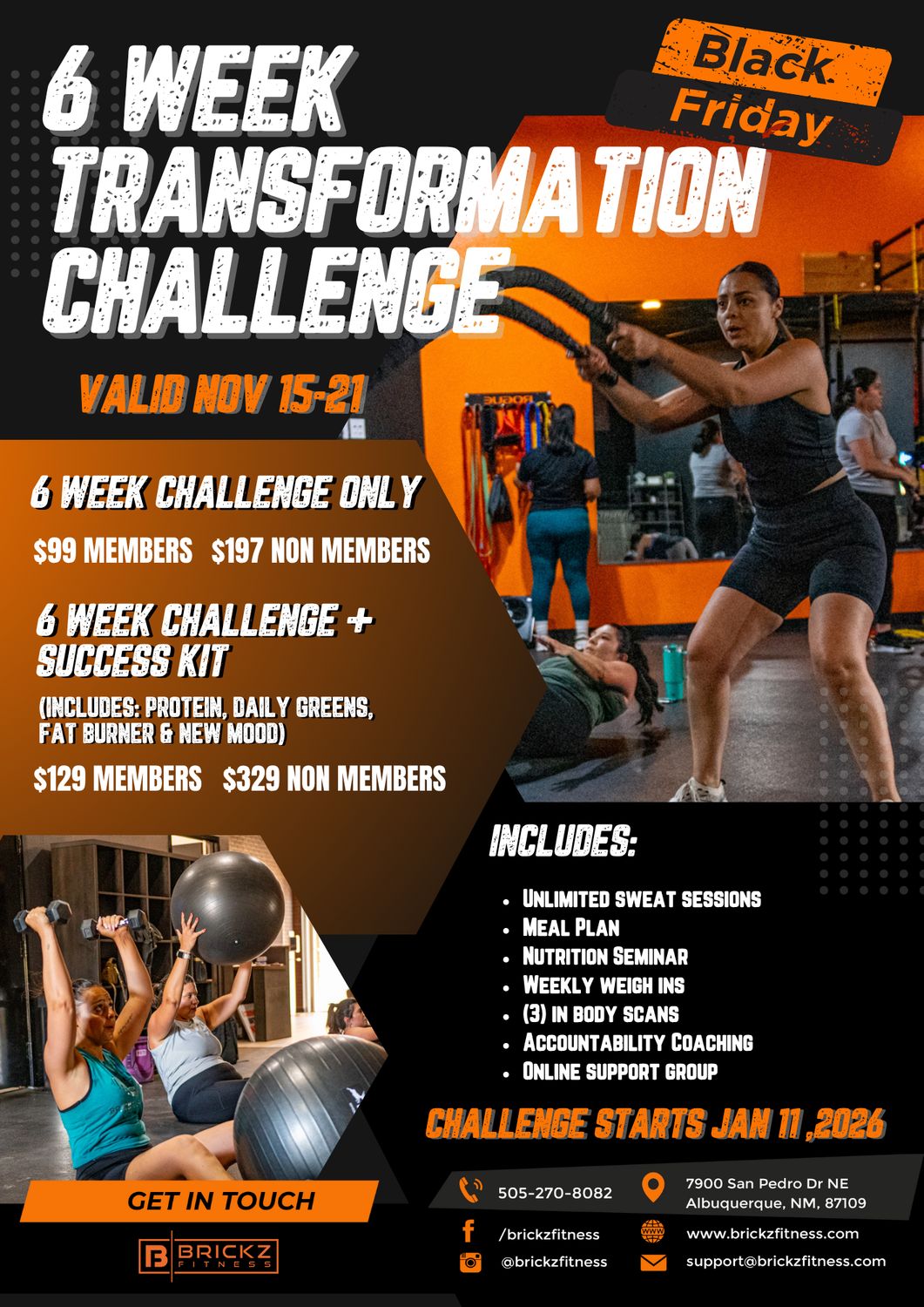 6 Week Transformation Challenge  - BLACK FRIDAY SPECIAL