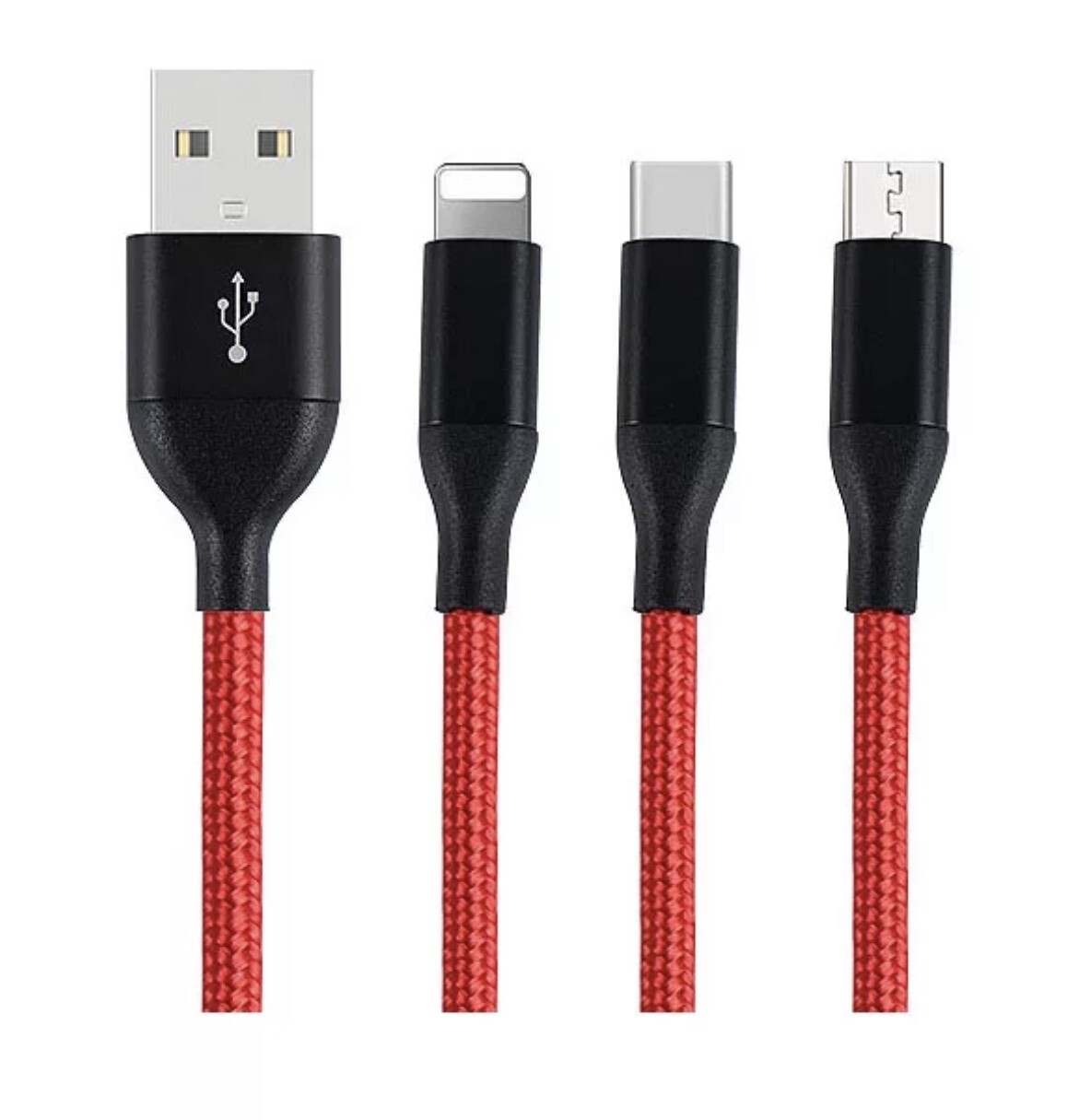 3 in 1 Charging cord 3ft long