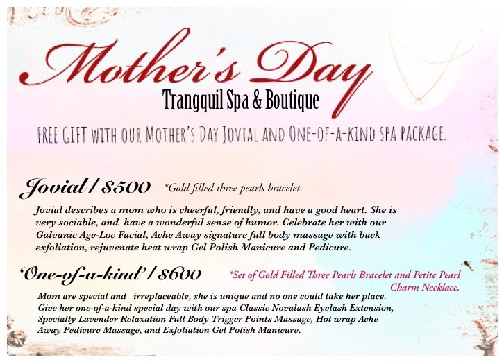 Mother’s Day Spa Package: Jovial