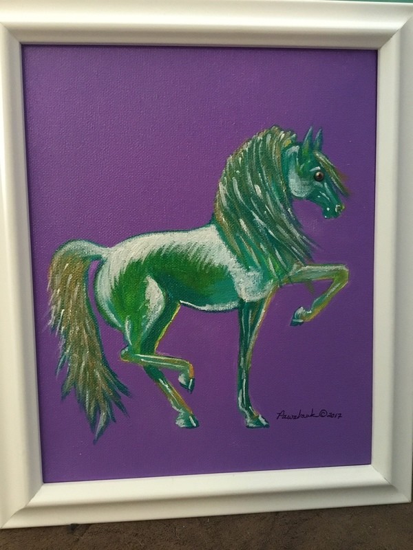 Stallion Piaffing