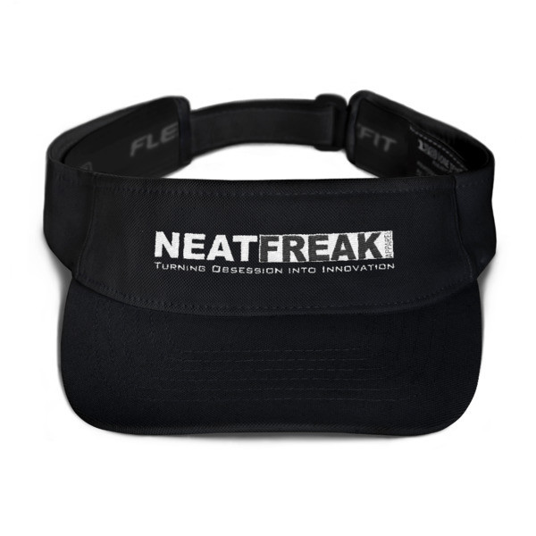 *WHITE LOGO*- EMBROIDERED FLEXFIT VISOR [4 Options]
